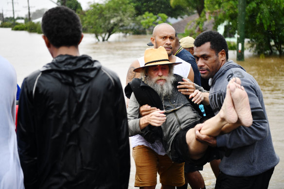 Residents rescued by a group of Fijian abattoir workers.