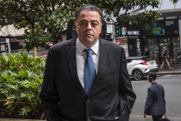 Former NSW Labor MP Joe Tripodi outside the Downing Centre District Court on Friday.