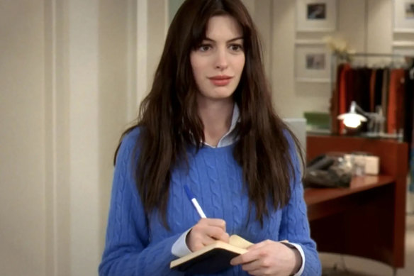 Anne Hathaway in <i>The Devil Wears Prada<i/>.