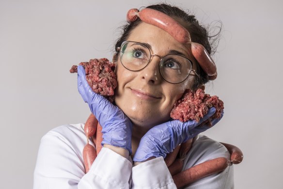 Pleased to meat you: Bonnie Tangey mines her day job in the lab for her comedy routine.