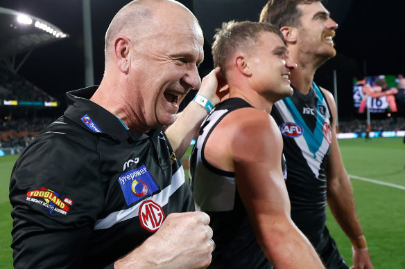 Ken Hinkley will coach Port Adelaide next season, but negotiations for any extension will be held after this finals series is complete.
