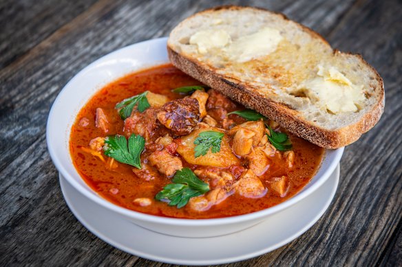 The chorizo and chicken stew at The Bonython, Paddington.