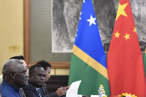 China deal ... Solomon islands Prime Minister Manasseh Sogavare.