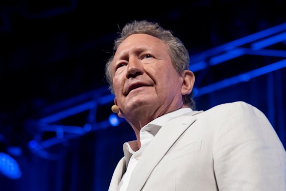 Fortescue’s billionaire chairman Andrew Forrest.