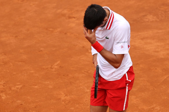 Novak Djokovic lost his cool at the Italian Open.
