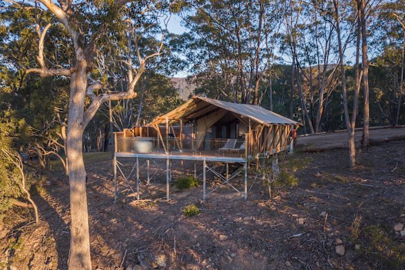 The Numinbah Escape project included 10 glamping tent sites within the campsite.