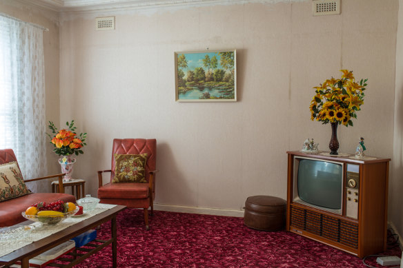 A Yarraville lounge room caught in a time warp.