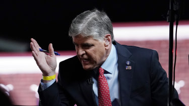 FOX News' Sean Hannity raging against the "Washington swamp".