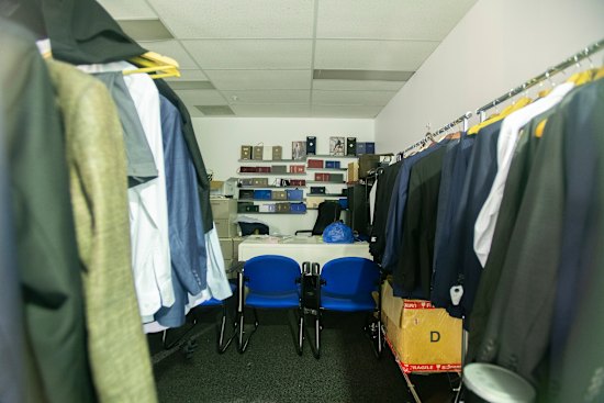 The purported Sydney office for Australian Skills Certification doubles as a luxury tailor.