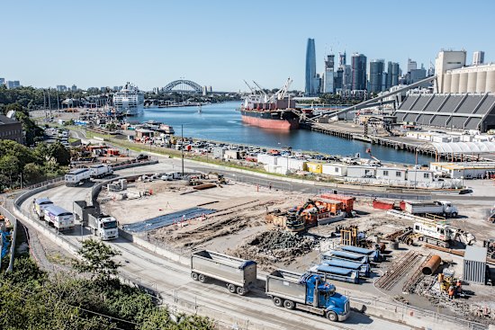 The largely industrial Bays West precinct, which is three-and-a-half times the size of Barangaroo, is the next major urban renewal project to reshape Sydney Harbour. 