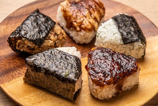 A selection of onigiri from Comeco in Newtown.
