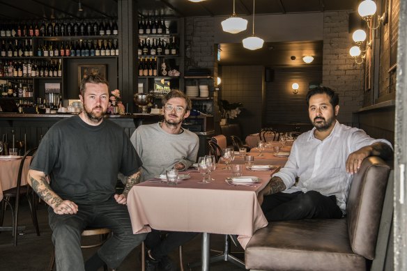 The team behind Neptune’s Grotto, from left to right: Dan Pepperell, Andy Tyson and Michael Clift.