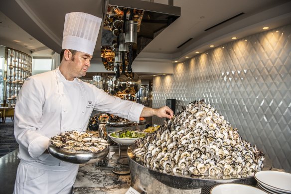 Sydney rock oysters are consumed en masse at Epicurean.
