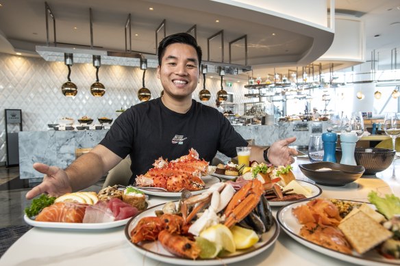 Kevin La, otherwise known as Sydney Food Boy, goes straight for the seafood.