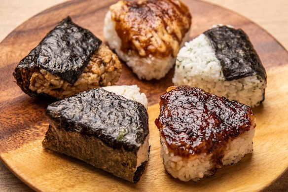 A selection of onigiri from Comeco in Newtown.