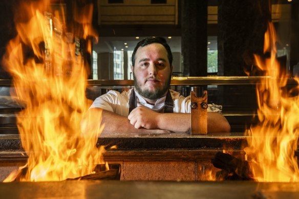 Rockpool Bar and Grill sous chef Luke Bourke.