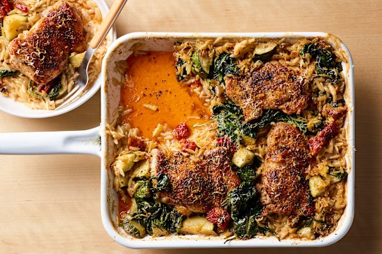 The famous one-pot marry-me chicken.