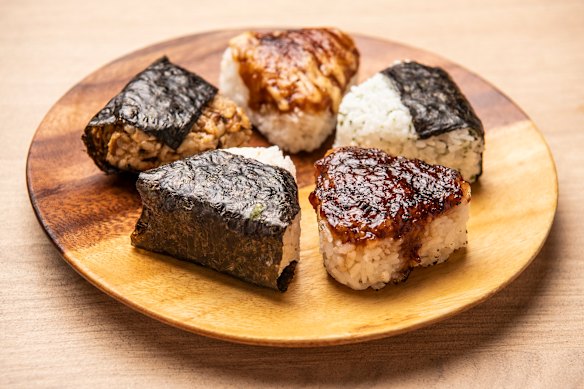 A selection of onigiri. 