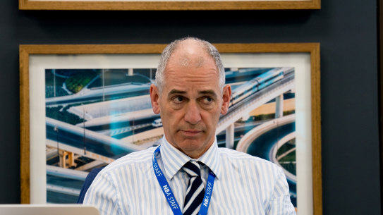Rob Sitch is back for more punishment as infrastructure boss Tony in Utopia.
