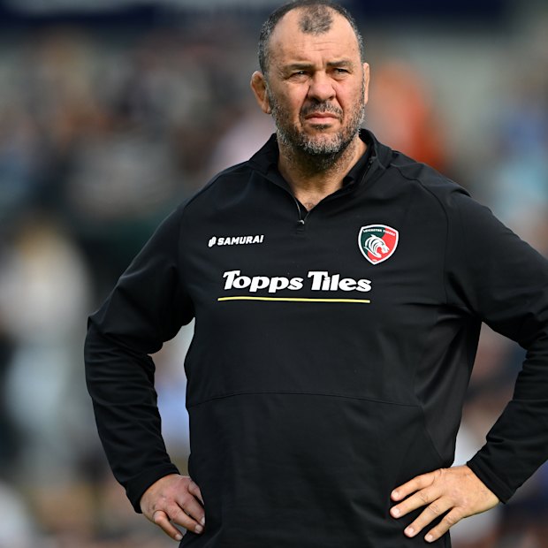 Leicester Tigers coach Michael Cheika.