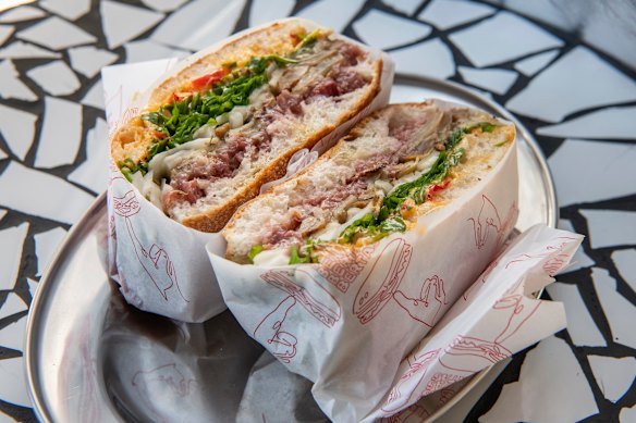 Pastrami sandwich.