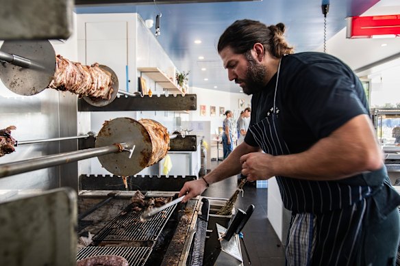 Timothy Cassimatis, owner and chef of Marrickville grill house Olympic Meats.