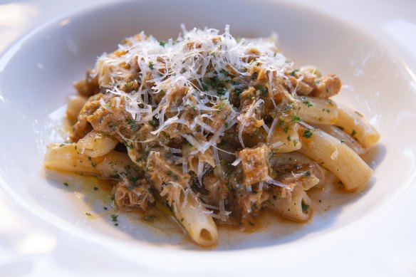 Go-to dish: Sedanini pasta, trippa a la parmigiana, $31.