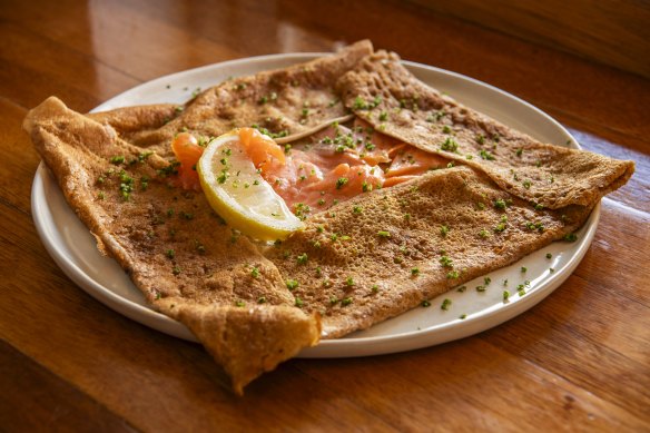 Savoury crepes.