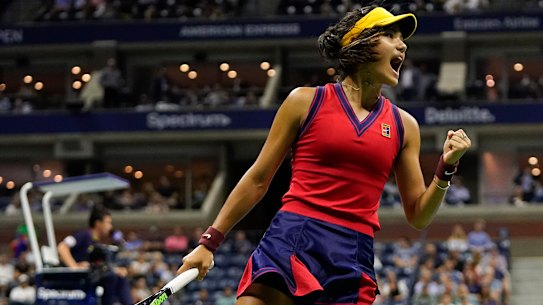 Britain’s Emma Raducanu is into the US Open women’s final.