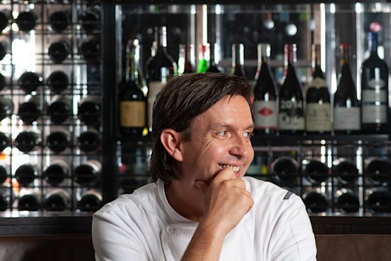 Andrew McConnell pictured at his CBD restaurant Supernormal.
