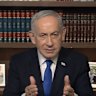 Israeli Prime Minister Benjamin Netanyahu in a video message about the ceasefire with Lebanon.