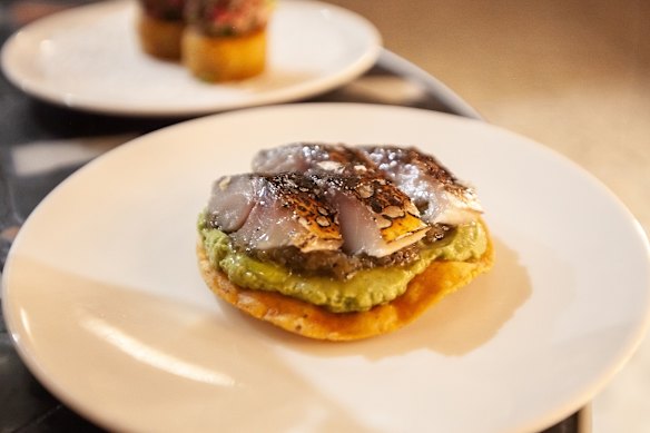 The cured bonito tosta at Casa, Mount Hawthorn. 