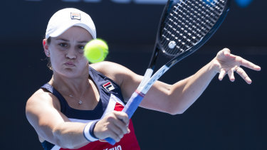 Fearless: Ash Barty cleaned up at least three higher-ranked opponents in Sydney last week. 