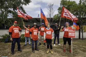 A group of Samoan warehouse workers, who are standing up for their rights and those of their countrymen who’ve come to Australia to do farm work.