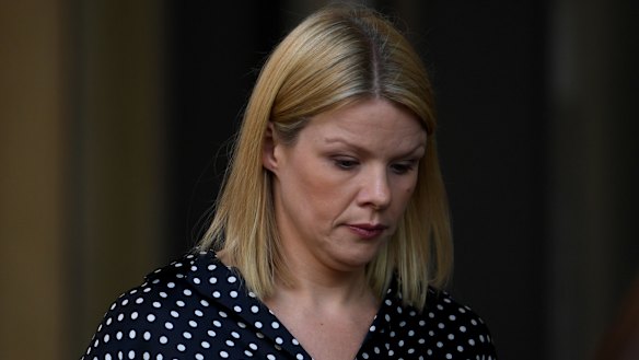 Leanne Russell arrives at the NSW Supreme Court in October 2017.
