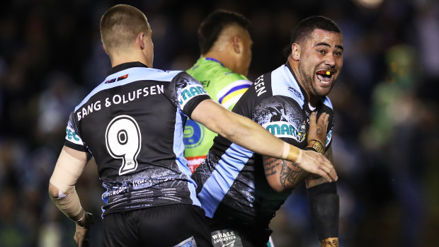 Stamp of approval: Andrew Fifita has said his "little brother" Matt Lodge "thoroughly deserves" an Origin spot.
