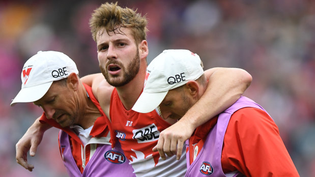 Out of luck: Scans have confirmed the worst with Alex Johnson, who has torn the anterior cruciate ligament in his right knee.