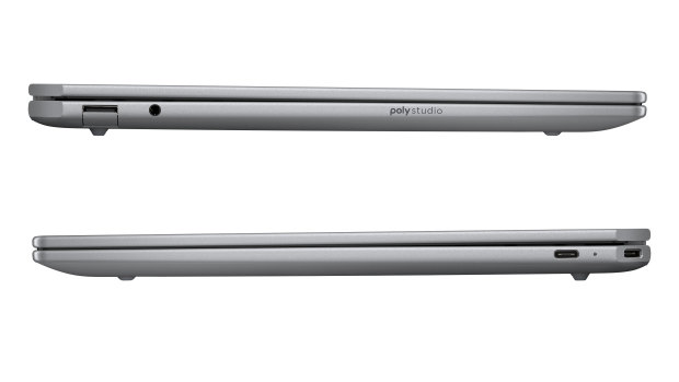 The Omnibook has a little hinge you need to push down to access the USB-A port, which is annoying but ensures the bulky port doesn’t ruin the slim aesthetic.