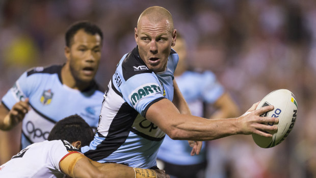 Doubt: Luke Lewis is one of several key players under an injury cloud for the Sharks.