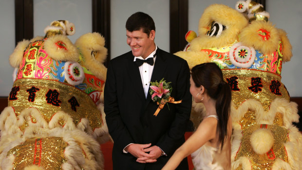 James Packer at the opening ceremony of Crown Macau in 2007.  