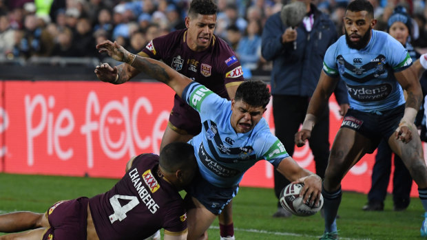 'There’s the amazing parts when he wanted to score and he did, like nobody else can': Brad Fittler is just one fan of what Latrell Mitchell brings to the game. 