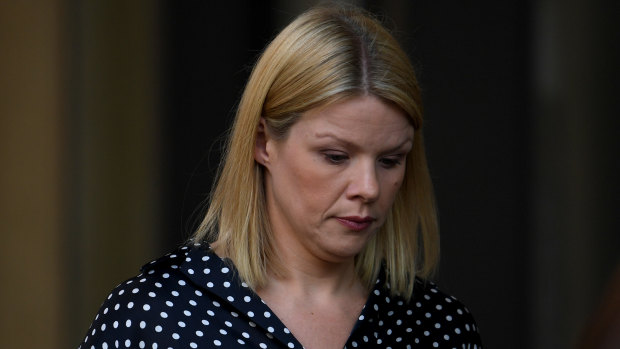 Leanne Russell arrives at the NSW Supreme Court in October 2017.