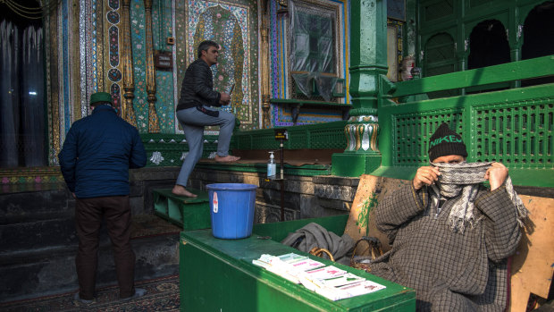 A shrine to 14th-century poet and Muslim scholar, Mir Syed Ali Hamadani, where many Kashmiris who have been caught in the region’s conflict come to seek solace.