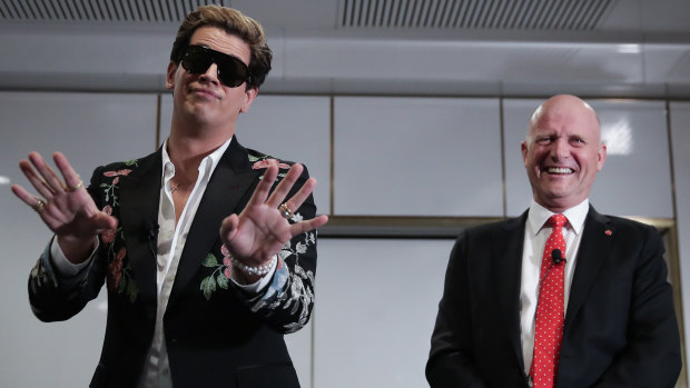 Leyonhjelm invited provocateur Milo Yiannopoulos to speak at Parliament House.