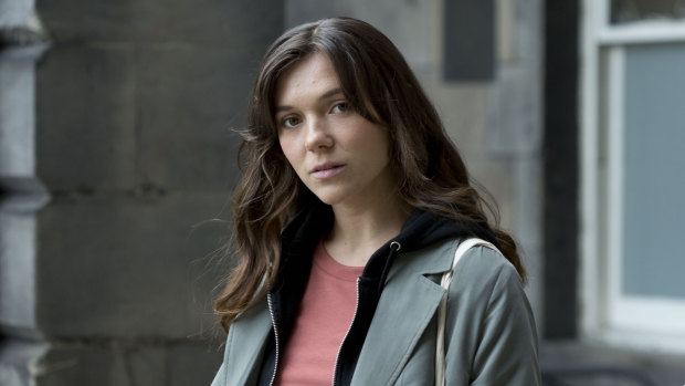 Synnove Karlsen as Holly McStay in season 2 of Clique, a crime mystery drama series set in Edinburgh.