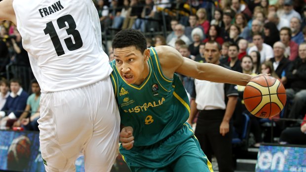Ben Simmons in action for the Boomers in 2013.