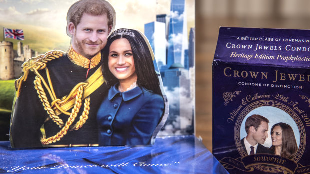 Royal condoms marking the weddings of both Harry and Meghan, and William and Kate are among the more risque items in Jess's collection.