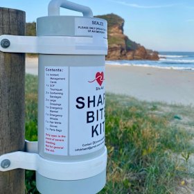 One of the Community Shark Bite Kits in NSW.