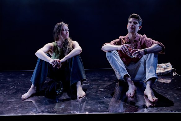 Heather (Annabelle Kablean) and Christopher (Wesley Senna Cortes) in Gravity.  