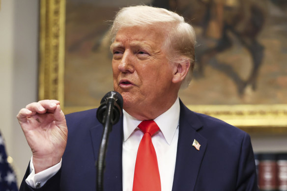 George Brandis claims left-wing liberals are the reason Donald Trump is president. 
